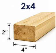 2in x 4in Spruce