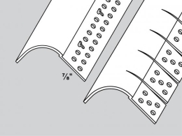 3/4" R Bullnose Kerfed Bead & Archway