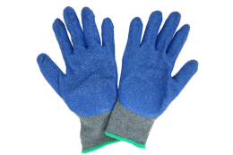 Circle Brand Blue Large Coated Gloves