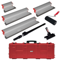 LEVEL5 Aluminum Body Skimming Blade (10"/ 16"/ 24"/ 32") & Compound Roller Set with Transport Case