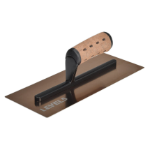 LEVEL5 Curved Blade Finishing Trowel with Leather Handle