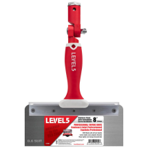 LEVEL5 Stainless Steel Stiff Blade Offset Taping Knife