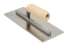 Circle Brand Signature Series Flat Finishing Trowel with Curved Wood Handle