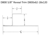 D-800 Drywall Reveal Trim