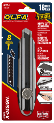 18mm Die-Cast Aluminum Handle Ratchet Knife | MXP-L