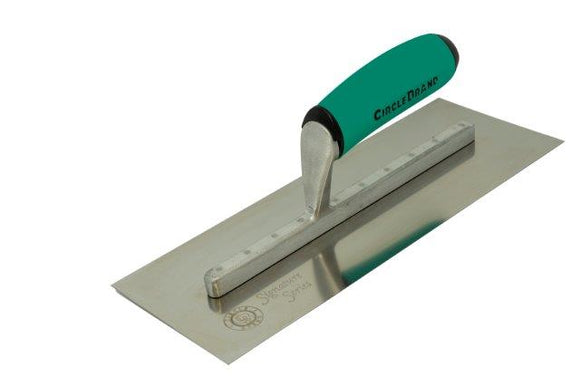 Circle Brand Signature Series Flat Finishing Trowel with ErgoGrip Handle