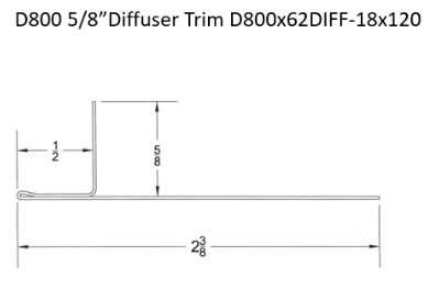 D-800 Drywall Diffuser Trims