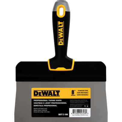 DEWALT Big Back Stainless Steel Taping Knife with Soft Grip Handle