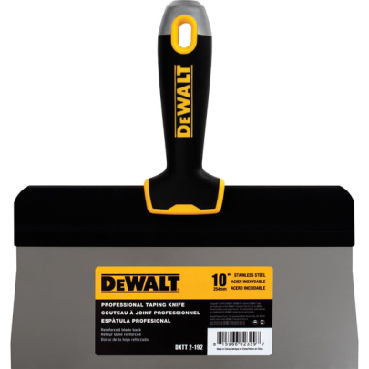 DEWALT Big Back Stainless Steel Taping Knife with Soft Grip Handle