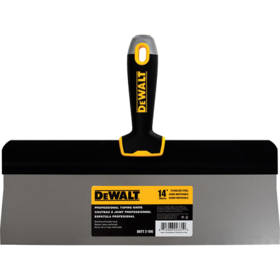 DEWALT Big Back Stainless Steel Taping Knife with Soft Grip Handle