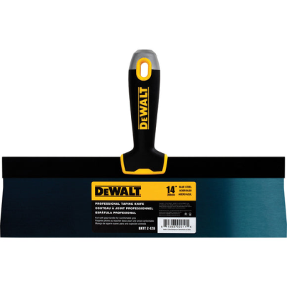 DEWALT Blue Steel Taping Knife with Soft Grip Handle