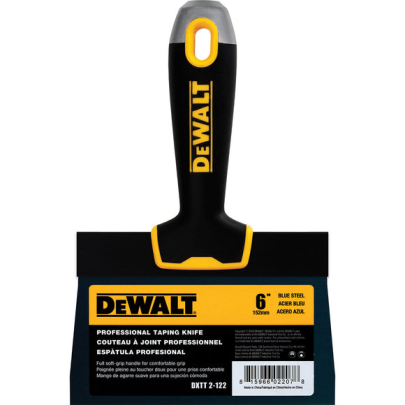 DEWALT Blue Steel Taping Knife with Soft Grip Handle
