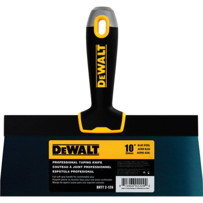 DEWALT Blue Steel Taping Knife with Soft Grip Handle