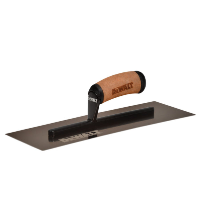 DEWALT Curved Finishing Trowel Gold Stainless Steel 