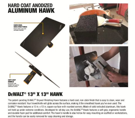 DEWALT Drywall Finishing Hawk