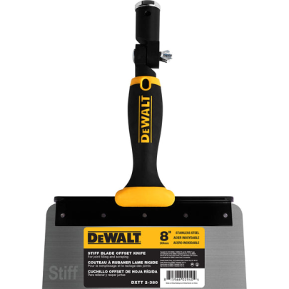 DEWALT Stainless Steel Offset T-Knife with Adaptor - Stiff