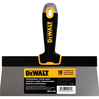 DEWALT Stainless Steel Taping Knife with Soft Grip Handle