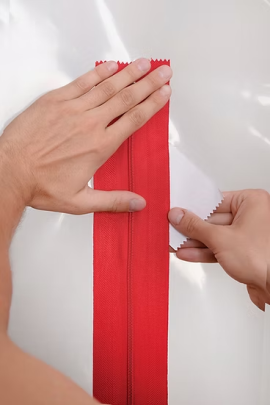 Dust Door 3" x 7' Adhesive Zippers