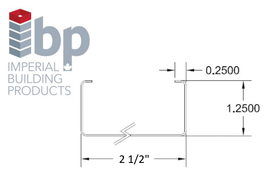 IBP - 2 1/2" Steel Stud 25ga