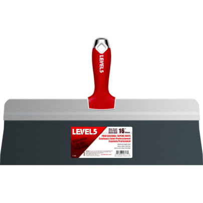 LEVEL5 Big Back Blue Steel Taping Knife with Soft Grip Handle