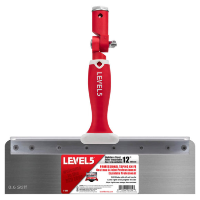 LEVEL5 Stainless Steel Stiff Blade Offset Taping Knife