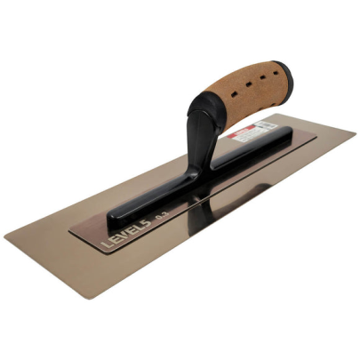 LEVEL5 ULTRA FLEX Flat Finishing Trowel with Leather Handle