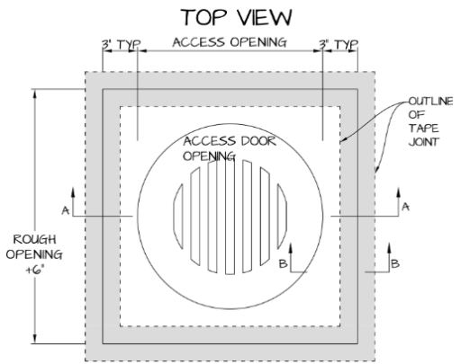 Louver Round Pop-out