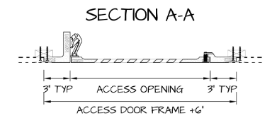 Louver Square Hinged