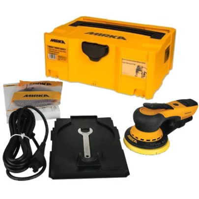 Mirka® 5" DEROS Vacuum-Ready Electric Orbital Sander with Case