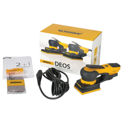 Mirka® DEOS 343CV Vacuum-Ready Electric Orbital Sander (3" x 4")