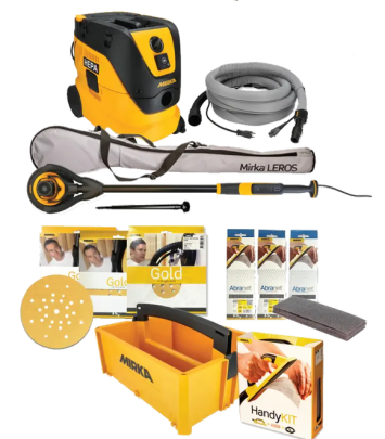 Mirka® LEROS Dust Free Kit with Drywaller Supply Kit