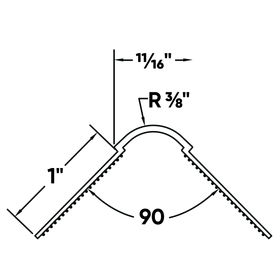 Mud Set 3/8 Medium Bullnose Corner Bead
