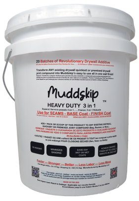 Muddskip™ HEAVY DUTY 3-in-1 Drywall Additive