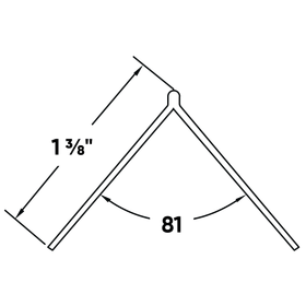 Rigid Closed Angle Corner Bead