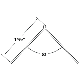 Rigid Jumbo Closed Angle Corner Bead