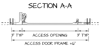 Square Hinged Touch Latch